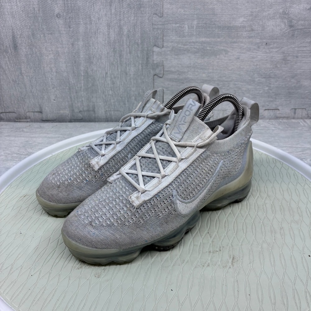 Nike Air VaporMax Flyknit FK Running Shoes Women's 6.5 Grey 2021 DC4112-100